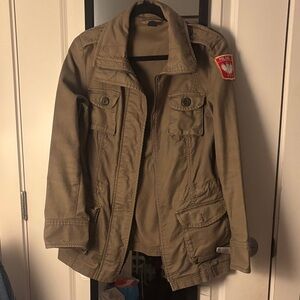Men's Khaki Military Field Jacket